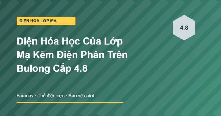 Điện hóa học của lớp mạ kẽm điện phân trên bulong cấp 4.8