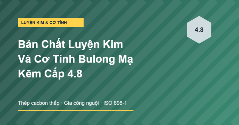 Bản chất luyện kim và cơ tính bulong thép mạ kẽm cấp 4.8