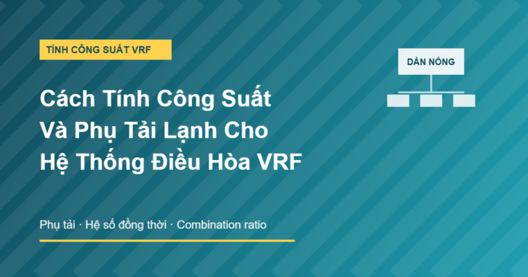 Cách tính công suất và phụ tải lạnh cho hệ thống điều hòa VRF