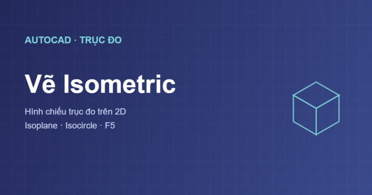 Cách vẽ isometric trục đo trong AutoCAD
