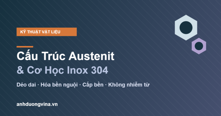 cấu trúc austenit bulong inox 304