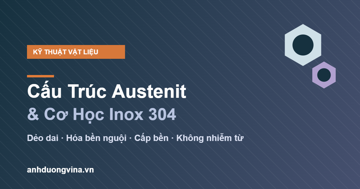 cấu trúc austenit bulong inox 304