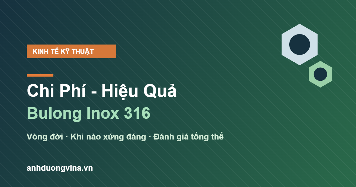 chi phí bulong inox 316