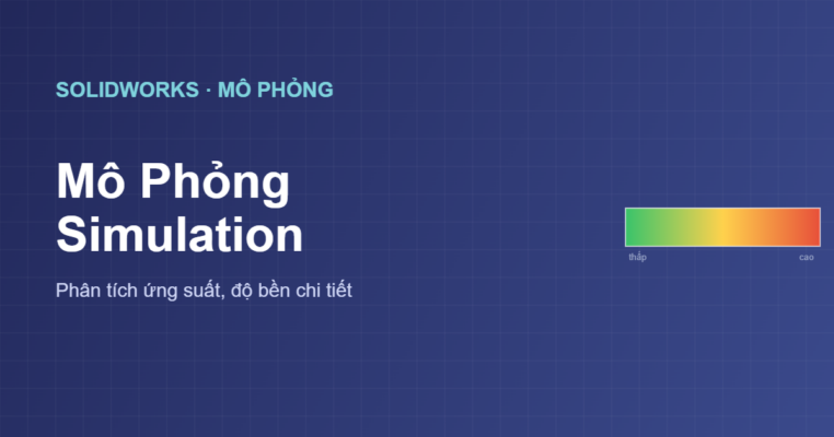 Mô phỏng Simulation trong SolidWorks phân tích ứng suất