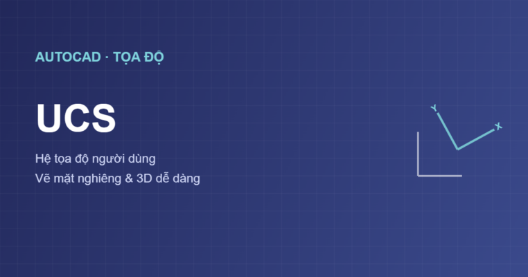 UCS trong AutoCAD hệ tọa độ người dùng