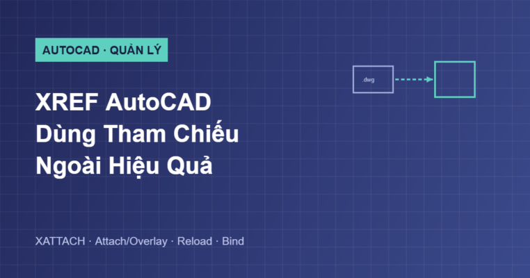Hướng dẫn XREF tham chiếu ngoài trong AutoCAD
