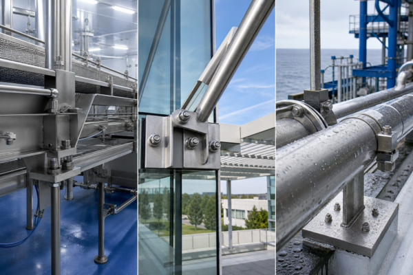 Ứng dụng bulông inox trong thiết bị thực phẩm, kiến trúc và công trình ven biển