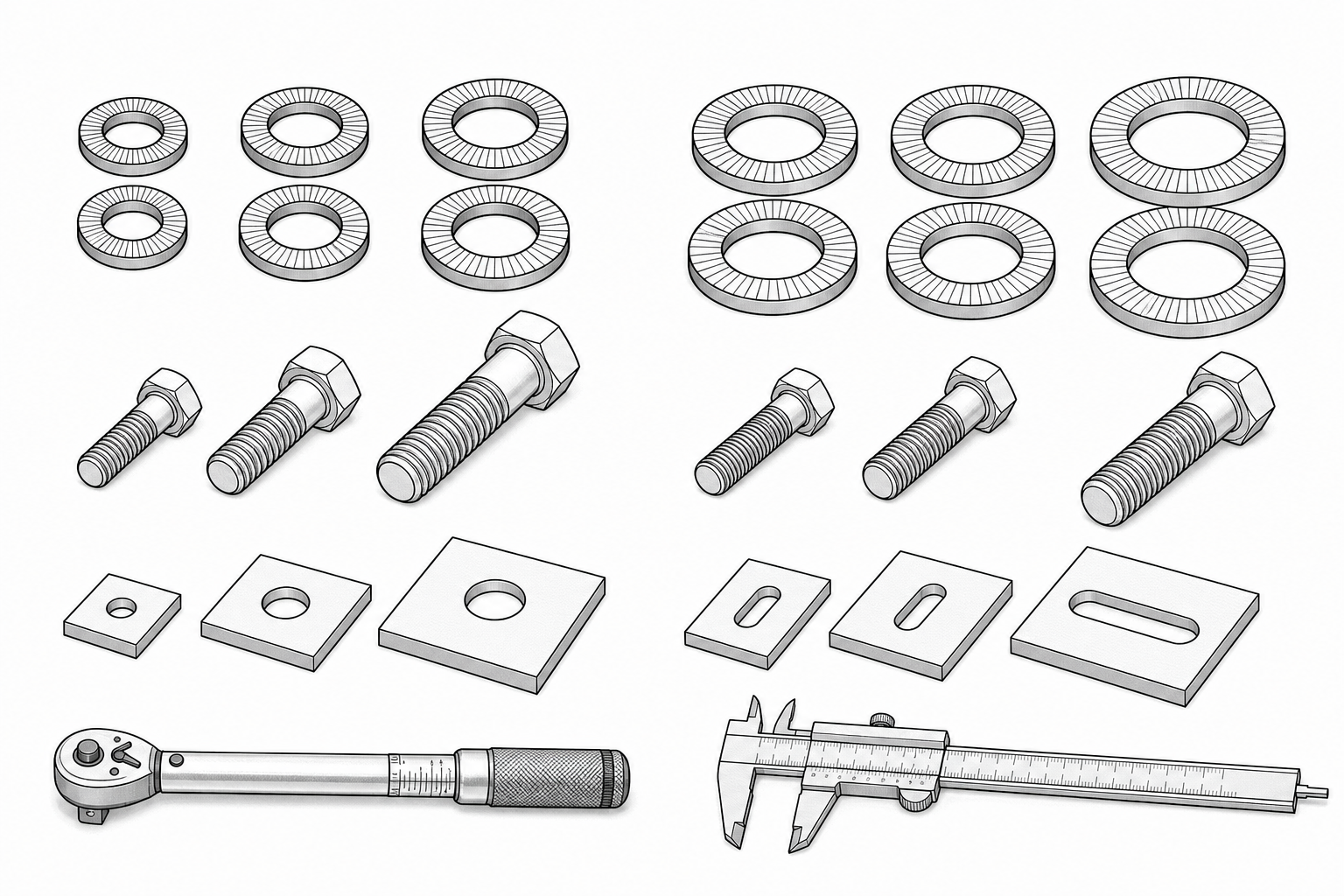 Bản vẽ 3D các tiêu chí chọn long đền chống xoay