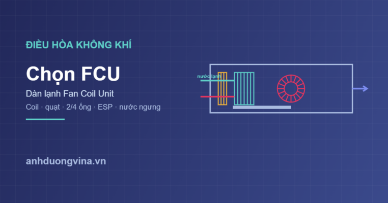 Chọn FCU dàn lạnh fan coil unit