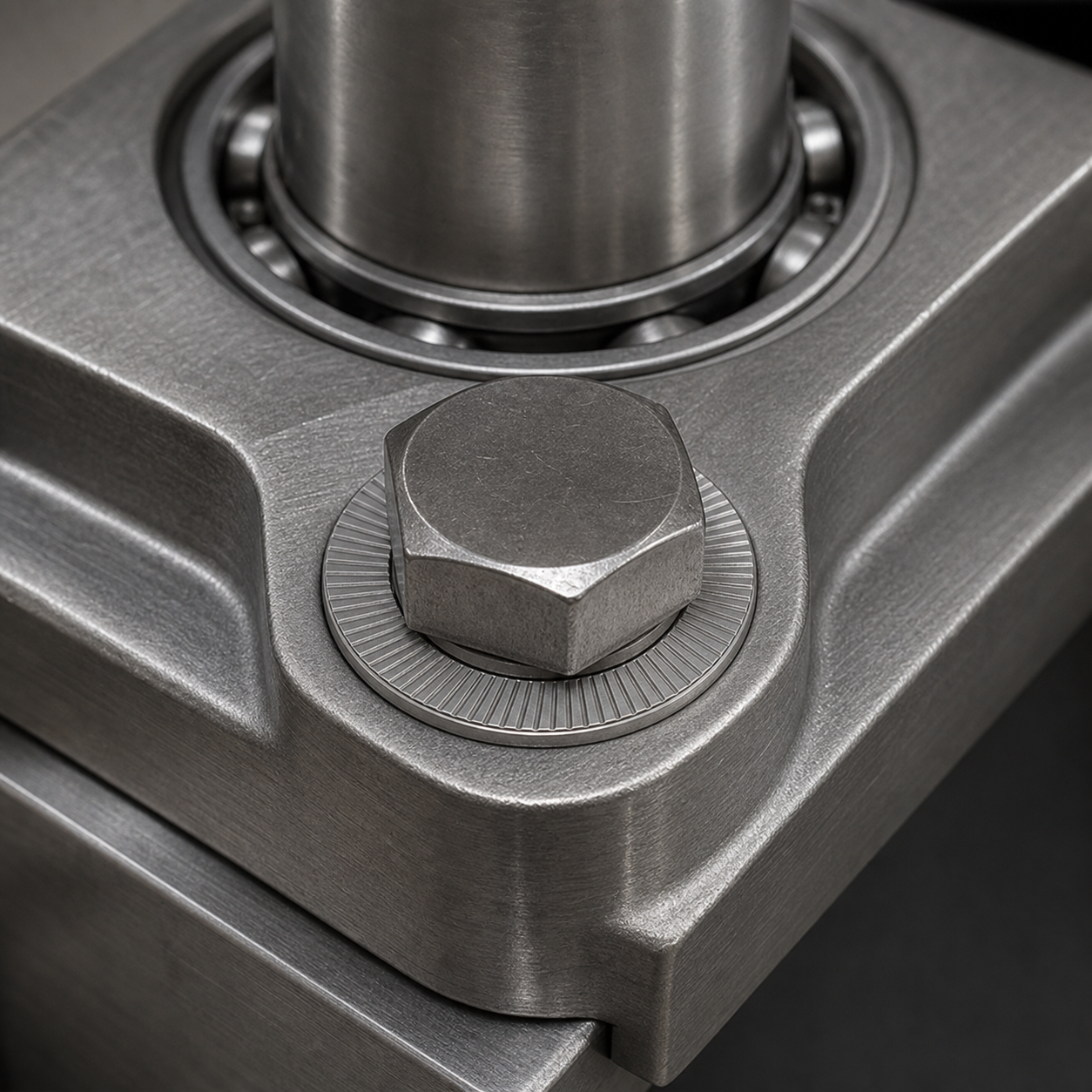 long đền chống xoay Inox 304 M10 giữ pát gối đỡ trục truyền