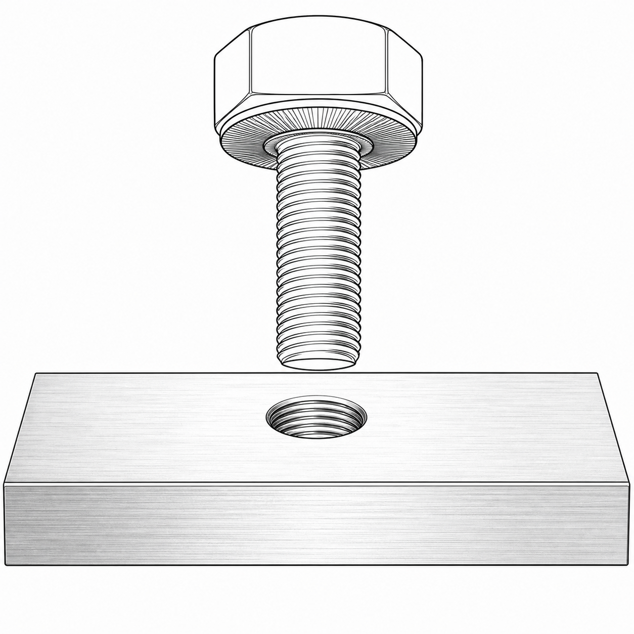 Cách lắp long đền chống xoay Inox 304 M24 đúng chiều dưới đầu bu lông