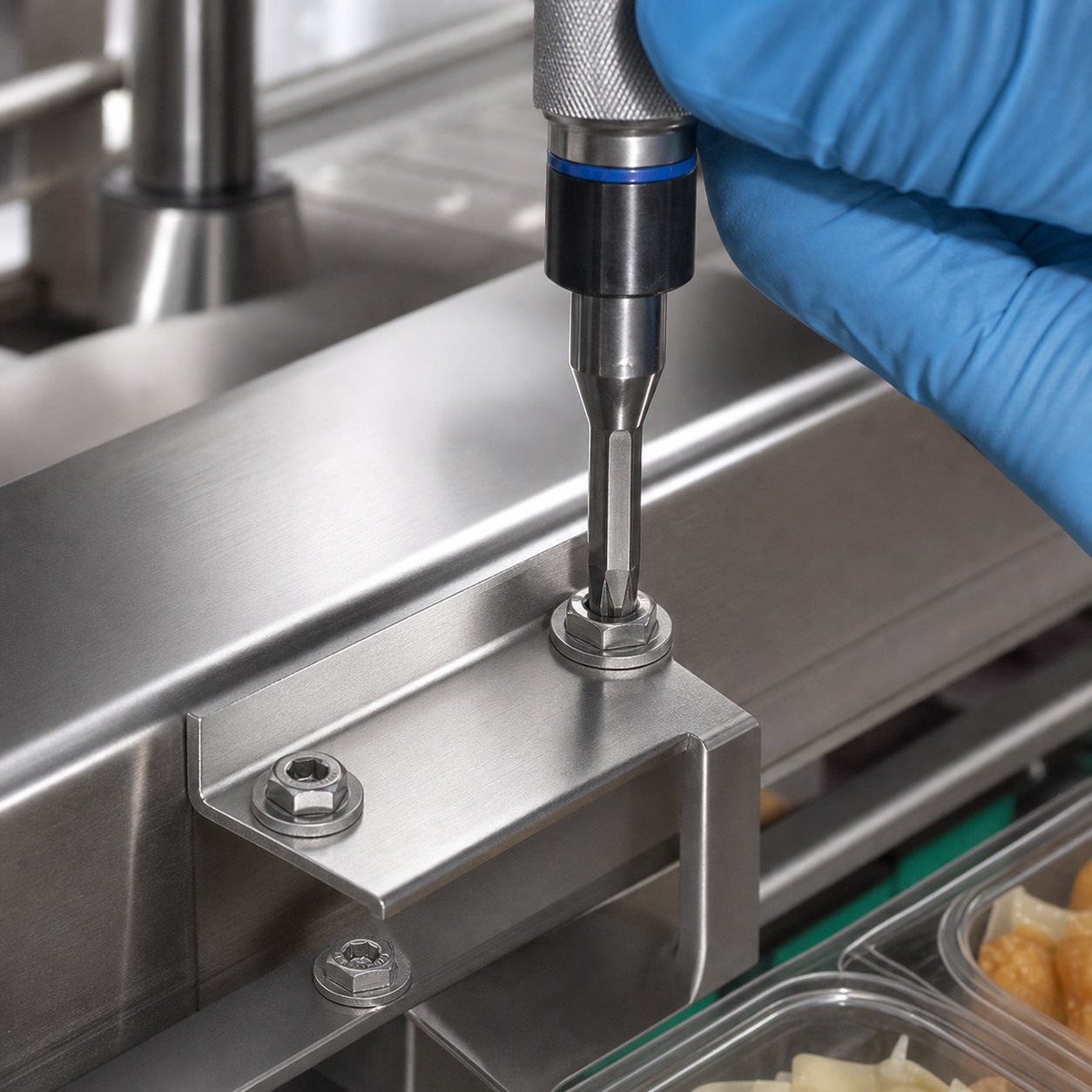 Kiểm tra mô-men và bề mặt long đền chống xoay Inox 304 M5