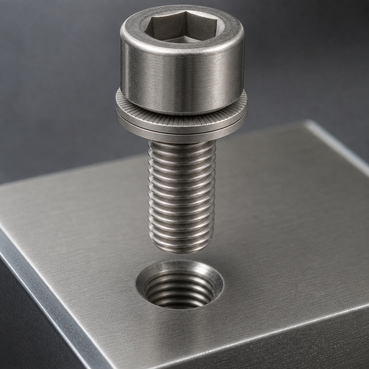 Cách lắp long đền chống xoay Inox 304 M6 đúng chiều dưới đầu bu lông