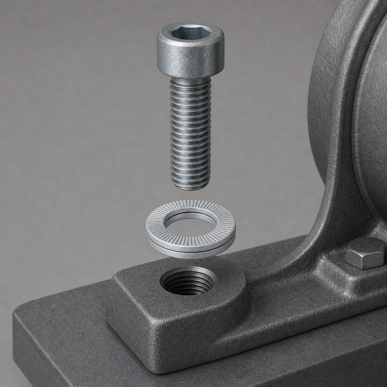 Cách lắp long đền chống xoay thép mạ kẽm M10 DIN 25201 đúng chiều