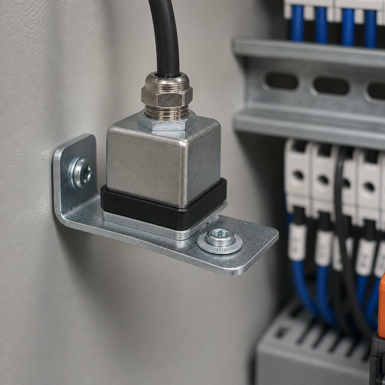 Vòng đệm khóa nêm M3 cố định cảm biến trong tủ điện